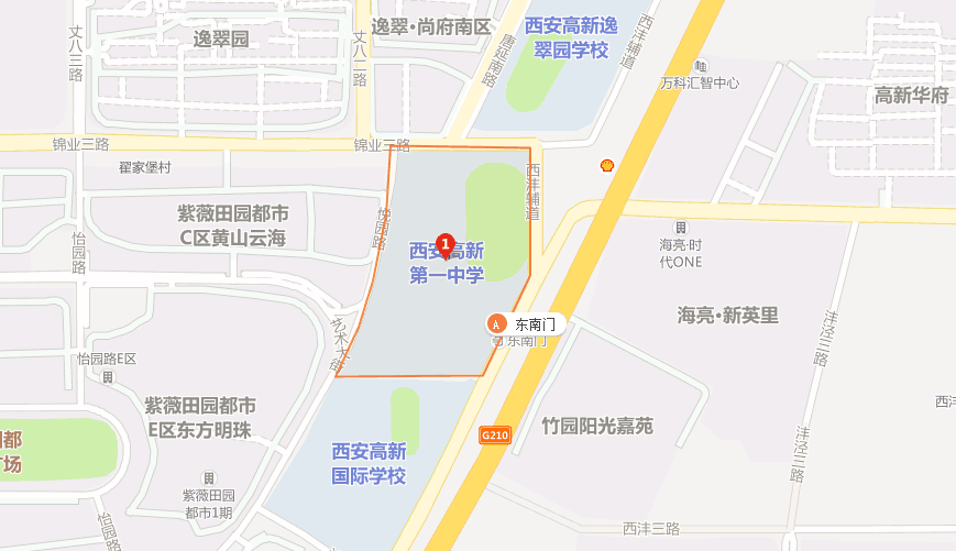 西安铁一中国际班地图图片