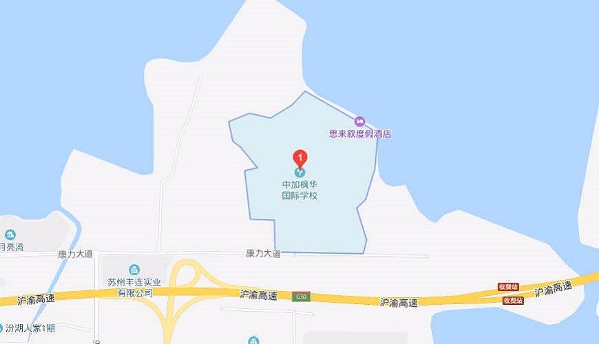 中加枫华国际学校地图图片