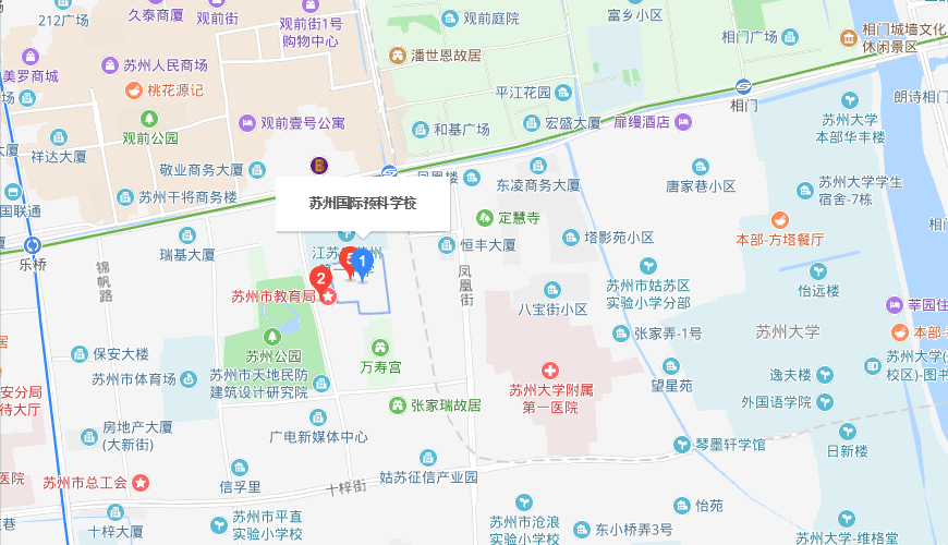 江苏省苏州第一中学国际部地图图片