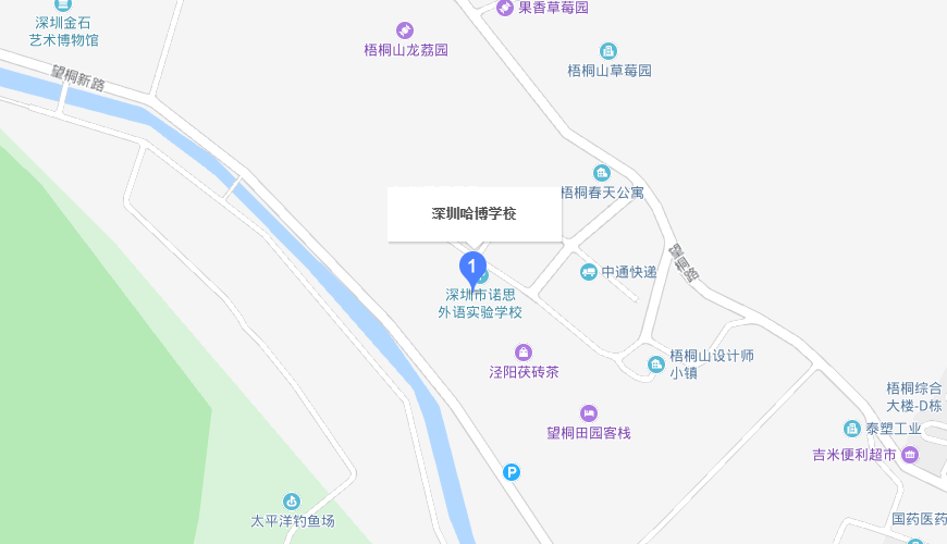 深圳哈博学校地图图片