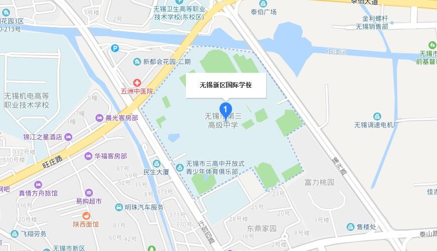 无锡新吴区国际学校地图图片
