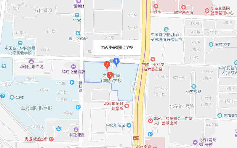 北京力迈中美国际学校地图图片