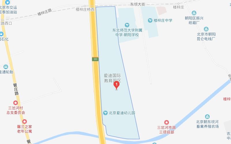 北京爱迪国际学校地图图片
