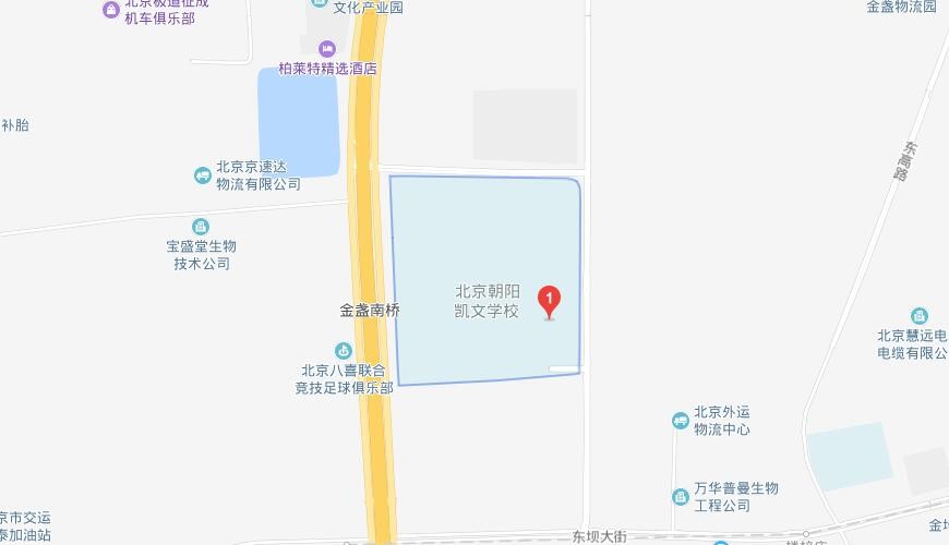 北京市朝阳区凯文学校地图图片