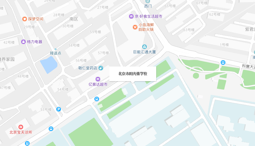 北京市阳光情学校地图图片