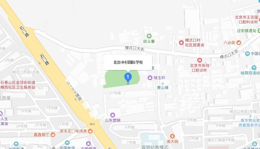 北京中杉学校地图图片