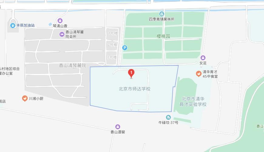 北京市师达中学地图图片
