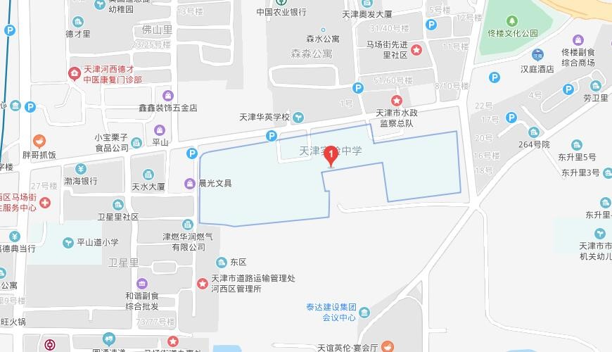 天津市实验中学国际部地图图片