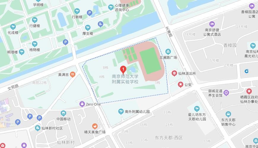 南京师范大学附属实验学校国际部地图图片