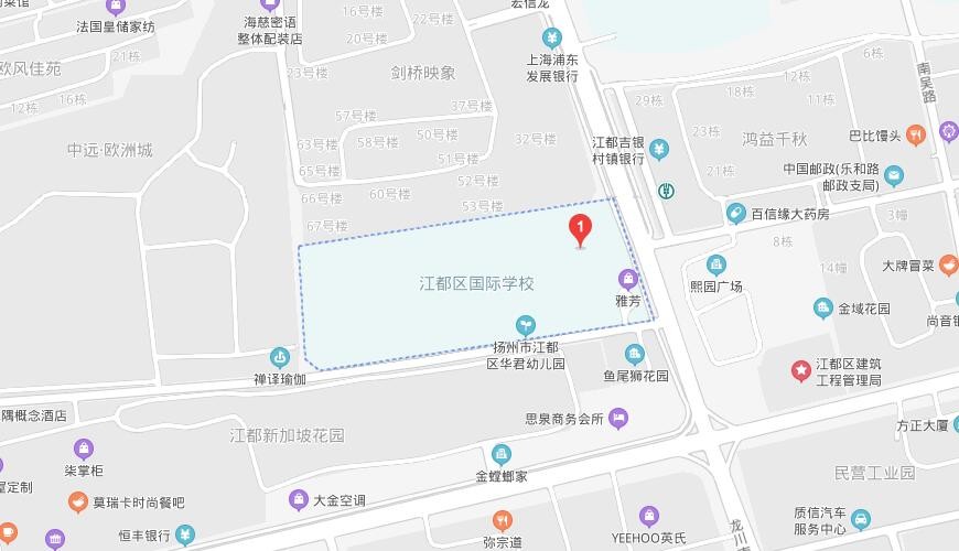 扬州市江都区国际学校地图图片