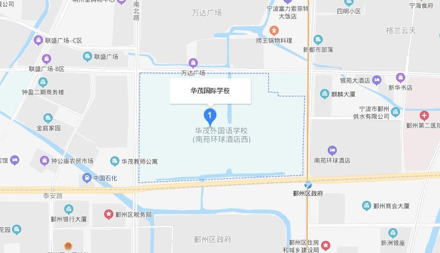 宁波华茂国际学校地图图片