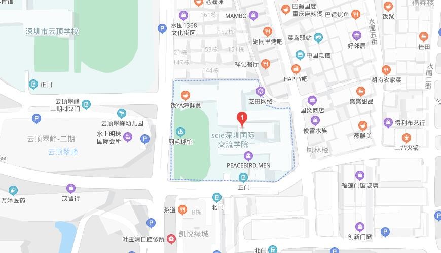 深圳国际交流学院地图图片