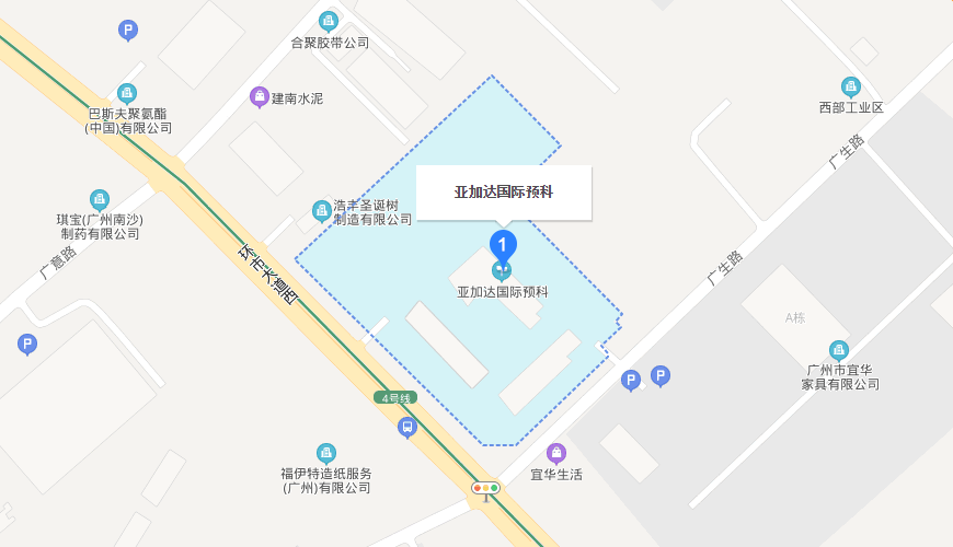 广州亚加达国际预科地图图片