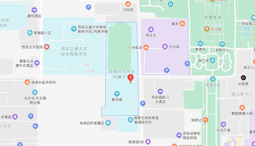 陕西师大附中国际部地图图片