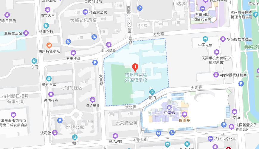 杭州市实验外国语学校地图图片