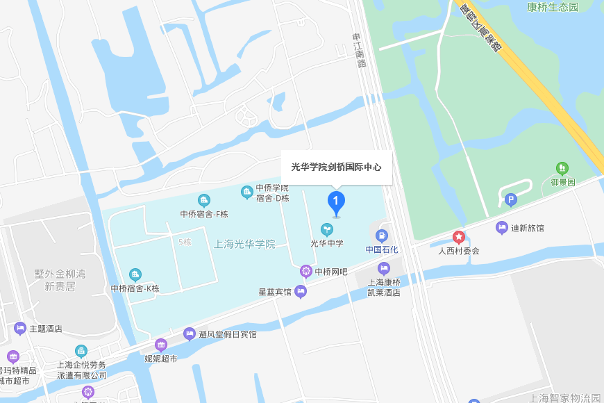 上海光华学院剑桥国际中心地图图片