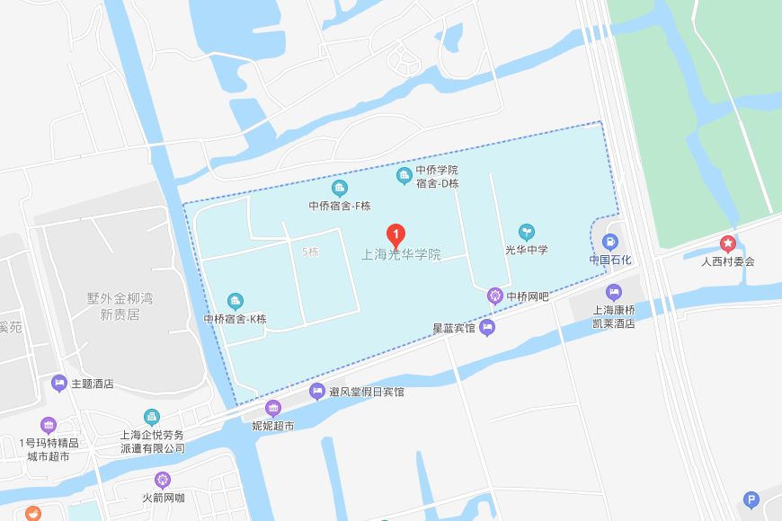 上海光华学院美高校区地图图片