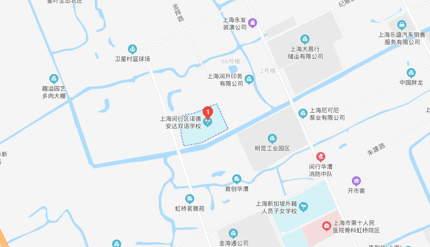 上海闵行区诺德安达双语学校地图图片