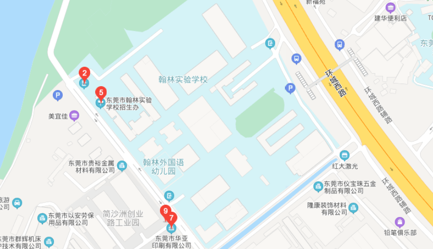 东莞市翰林实验学校国际部地图图片