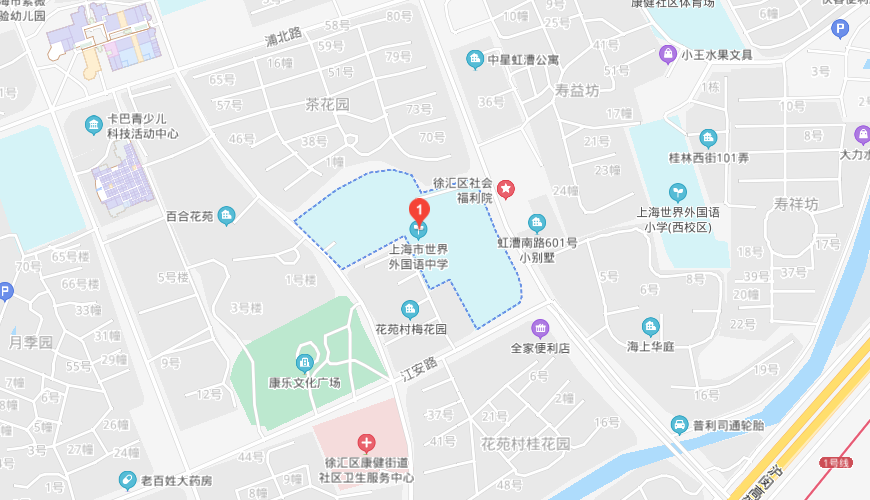 上海世界外国语中学地图图片