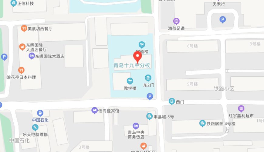 青岛启明星中学VCE国际课程班地图图片