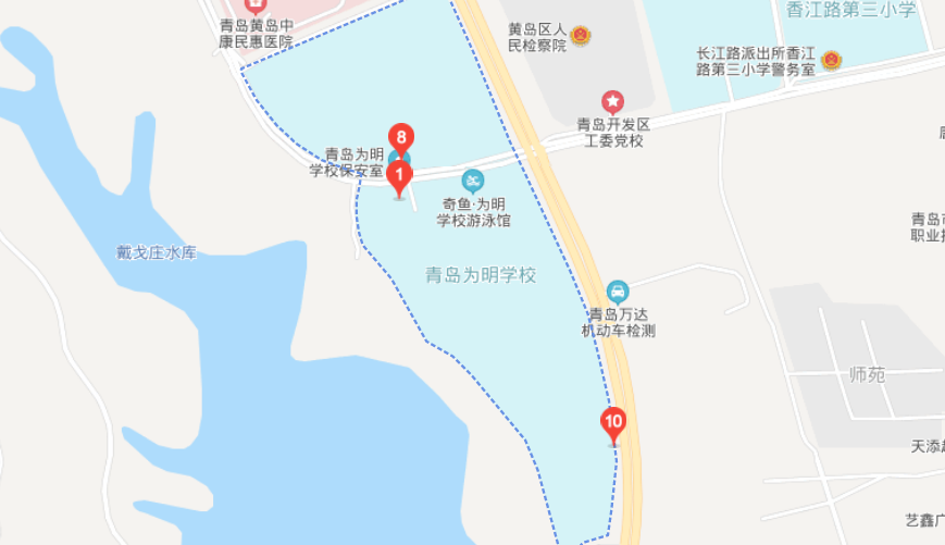 青岛为明学校国际部地图图片