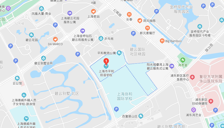 上海市民办平和学校地图图片