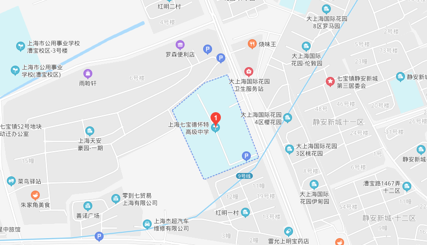 上海七宝德怀特高级中学地图图片