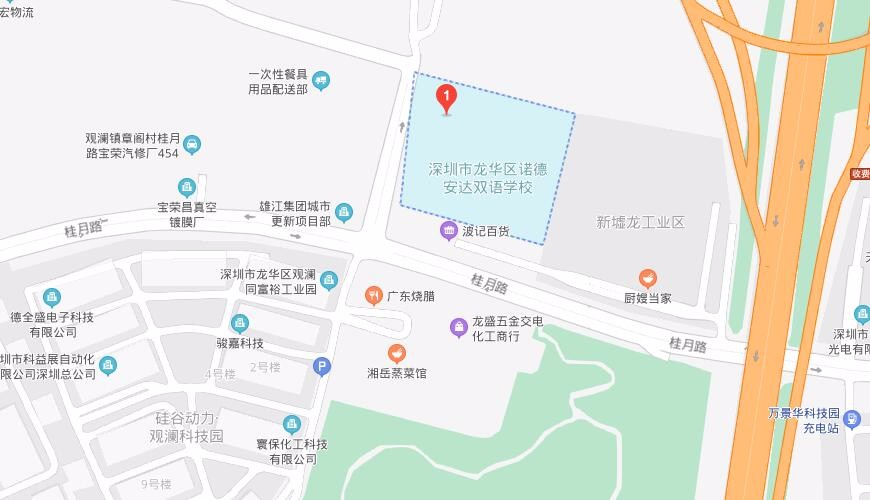 深圳市龙华区诺德双语学校地图图片