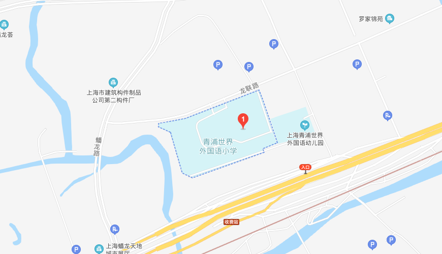 上海青浦区世界外国语学校地图图片