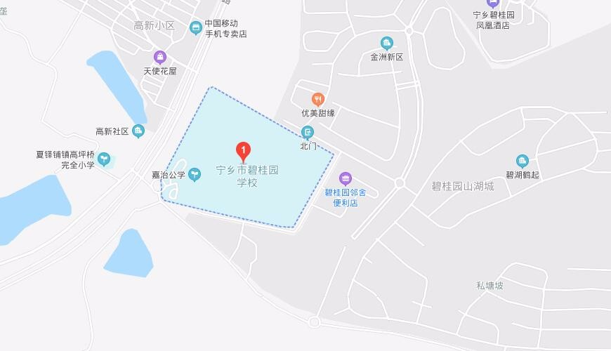 宁乡市碧桂园学校地图图片