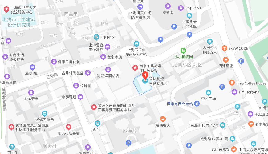 上海黄浦区民办玛诺利娅主题幼儿园地图图片