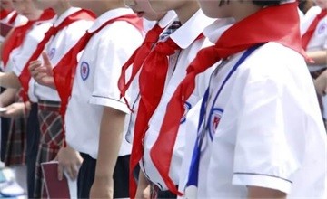 六一快乐！戴红领巾的少年杭州市实验外国语学校小学部图片