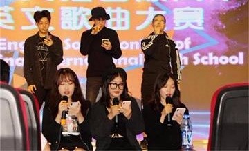 北京中育贝拉国际高中英文歌唱比赛图片