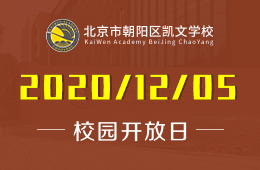 北京市朝阳区凯文学校校园开放日正式预约报名