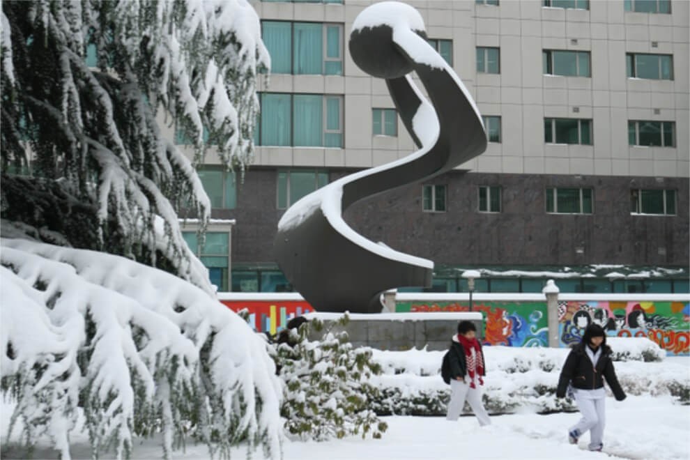 北京市八一学校国际部冬季美景01