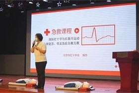 北京爱迪国际学校校园急救训练活动图片