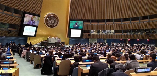 赴联合国议可持续发展目标01