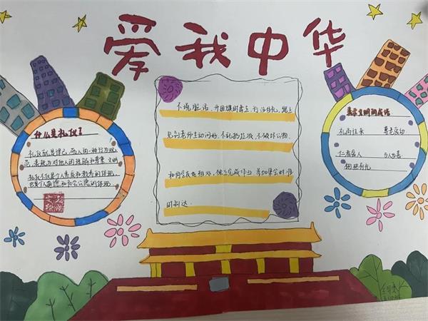 合肥世界外国语学校小学部举办立德普法手抄报比赛图片2